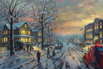 Thomas Kinkade Painting - Una historia de Navidad Thomas Kinkade
